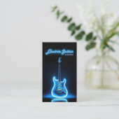 Electric Guitar Teacher QR Code & Social Media Visitekaartje (Staand voorkant)