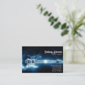 Electric Guitar Teacher Visitekaartje (Staand voorkant)