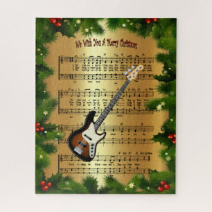 Electric Guitar~ "We wensen je een prettige kerst" Legpuzzel