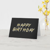 Electric Happy Birthday Kaart (Gele Bloem)