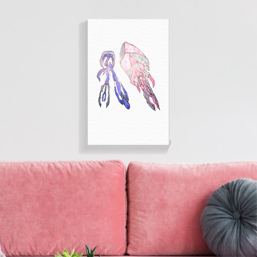 Electric Harmony Colorful Abstract Canvas (Insitu (Woonkamer))