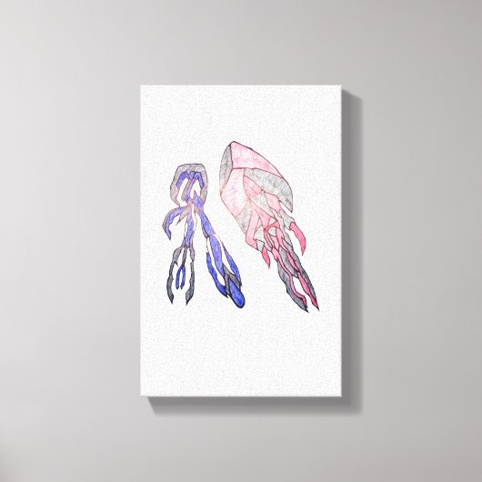 Electric Harmony Colorful Abstract Canvas (Voorkant)