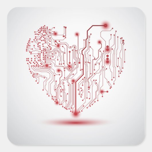 Electric Heart Sticker (Voorkant)
