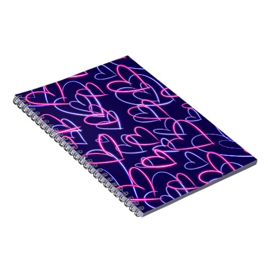 Electric Hearts Glow  Notitieboek (Rechterzijde)
