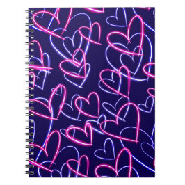 Electric Hearts Glow Notitieboek