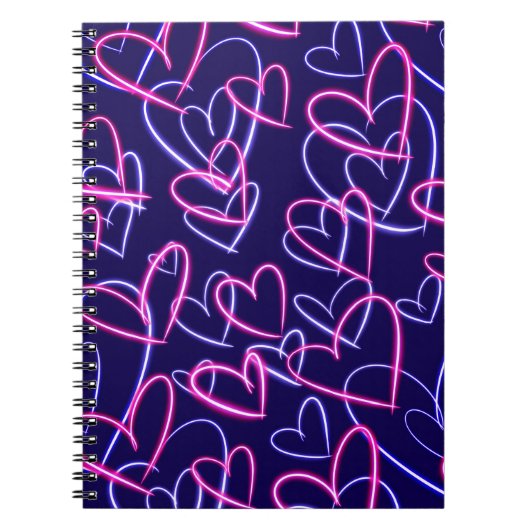Electric Hearts Glow Notitieboek (Voorkant)