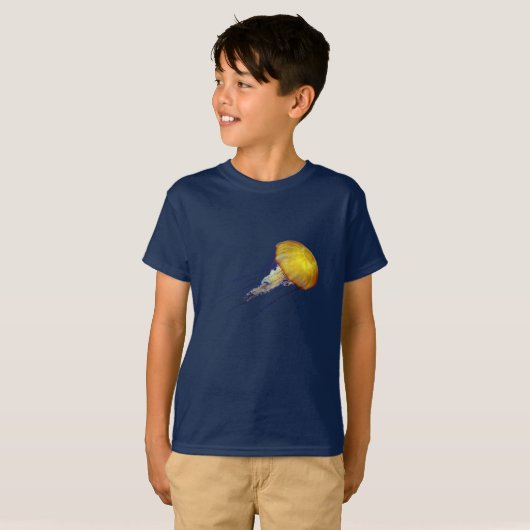 Electric Jellyfish2 Youth T-shirt (Voorkant volledig)