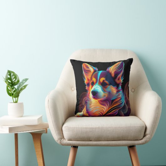 "Electric Lady" Corgi Pillow Kussen (Stoel)