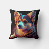 "Electric Lady" Corgi Pillow Kussen (Achterkant)