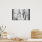 Electric Lamp Patent - Edison 1882 Poster (Keuken)