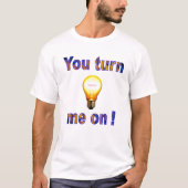 Electric Light Bulb Love T-shirt (Voorkant)