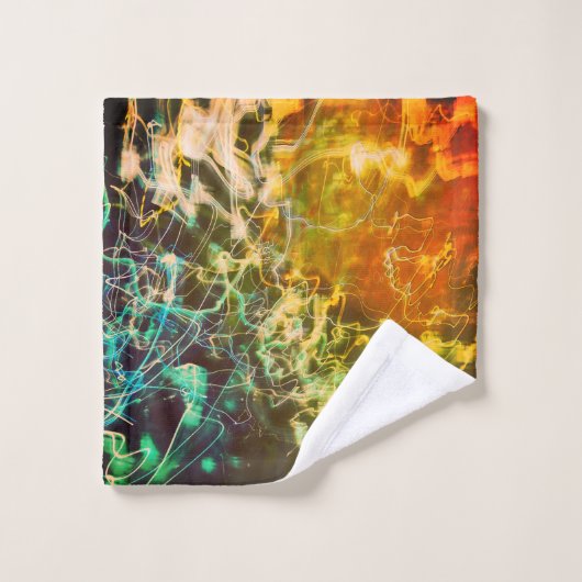 Electric Light Lines Gradient Abstract. Bad Handdoek (Wasdoekje)