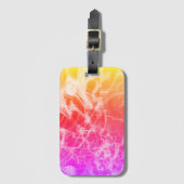 Electric Light Lines Gradient Abstract. Bagagelabel (Voorkant (verticaal))