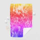 Electric Light Lines Gradient Abstract Modern. Golfhanddoek (Insitu)