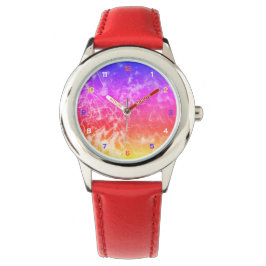 Electric Light Lines Gradient Abstract Modern. Horloge