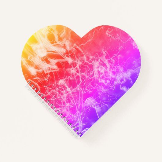 Electric Light Lines Gradient Abstract Modern. Notitieboek (Voorkant)