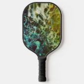 Electric Light Lines Gradient Abstract. Pickleball Paddle (Voorkant)