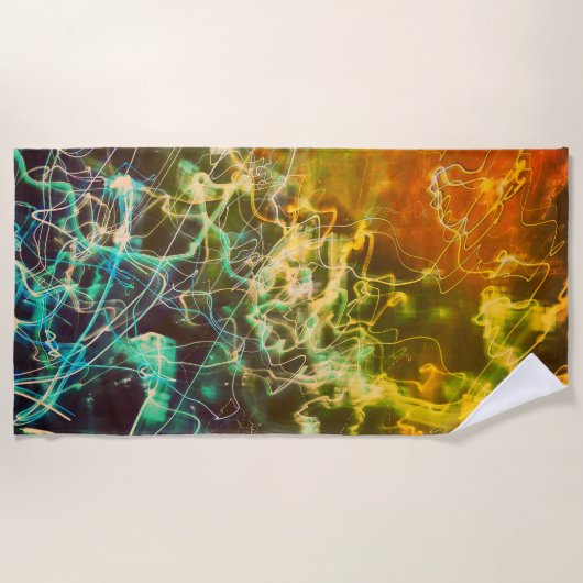 Electric Light Lines Gradient Abstract. Strandlaken (Voorkant)