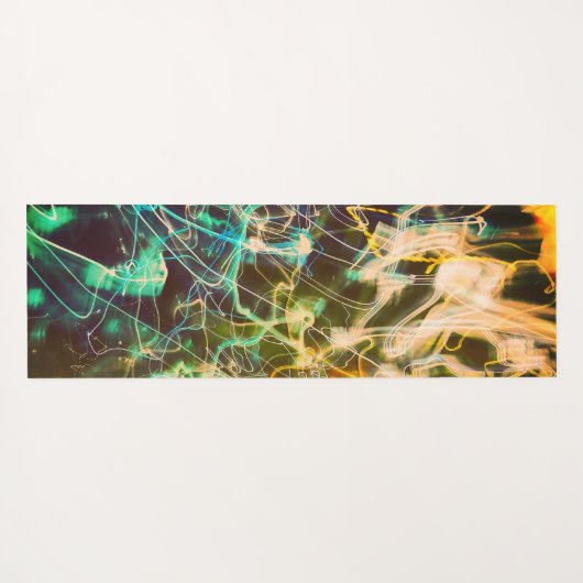 Electric Light Lines Gradient Abstract. Yogamat (Achterkant (horizontaal))