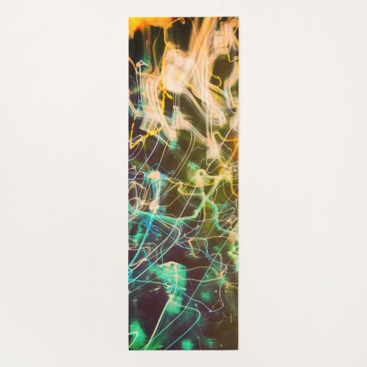 Electric Light Lines Gradient Abstract. Yogamat (Achterkant)
