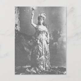 Electric Light Mrs W.K. Vanderbilt in kostuum Briefkaart