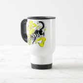 Electric Lightning Cat Mug - For Soccer Players Reisbeker (Voorkant links)