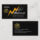 Electric Lightning Powers Letter-e Electrical Visitekaartje (Voorkant / Achterkant)