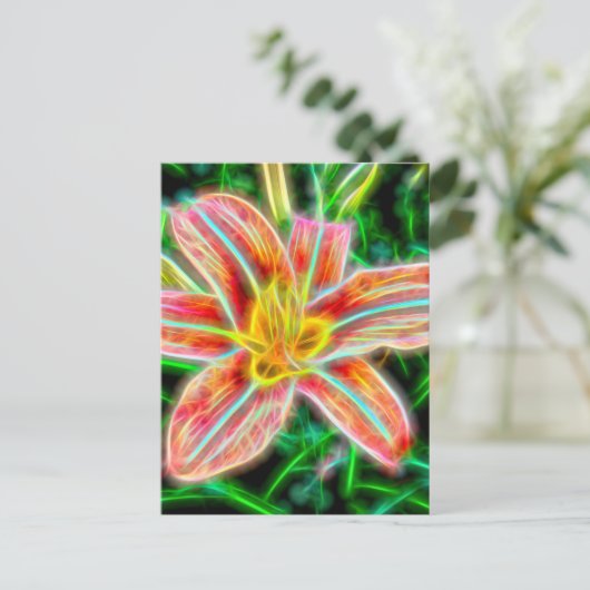 Electric Lily Flat Briefkaart (Staand voorkant)