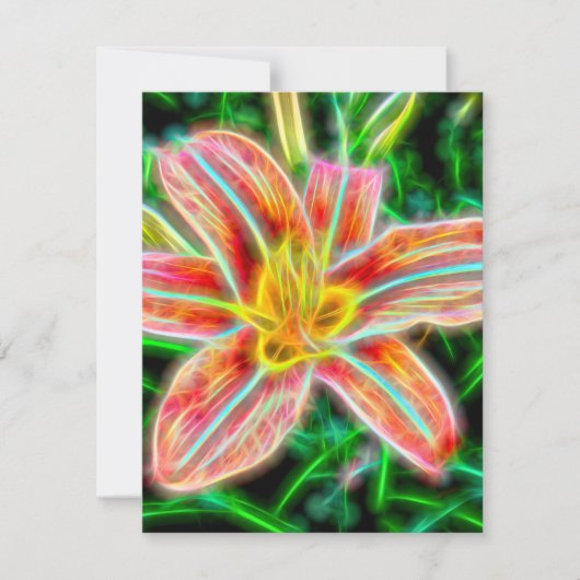 Electric Lily Flat Note Card Notitiekaartje (Voorkant)