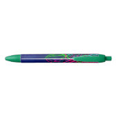 Electric Luau Tropical Night Neon Aloha Paradise Blauwe Inkt Pen (Achterkant)