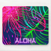 Electric Luau Tropical Night Neon Aloha Paradise Muismat (Voorkant)