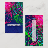 Electric Luau Tropical Night Neon Aloha Paradise Visitekaartje (Voorkant / Achterkant)