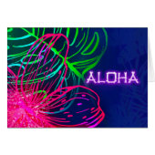 Electric Luau Tropical Night Neon Aloha Party (Voorkant Horizontaal)