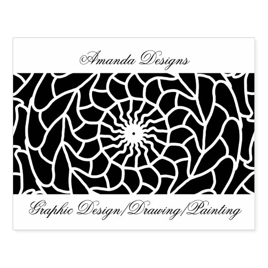 Electric Mandala Rubberstempel (Afrduk)