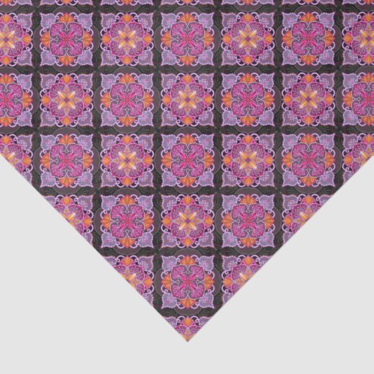 Electric Mandala Tissuepapier (Detail)