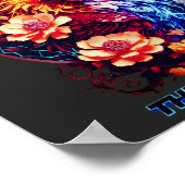 Electric Neon Eagle  Poster (Hoek)