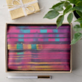 Electric Neon Waterverf Stripes Tissuepapier (Geschenk)