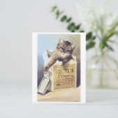 Electric Oil Kitten Trading Card Briefkaart (Staand voorkant)