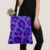 "Electric Paarse Leopard"Tas Tote Bag (Dichtbij)