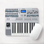Electric Piano Mousepad, Music Lover Muismat (Met muis)