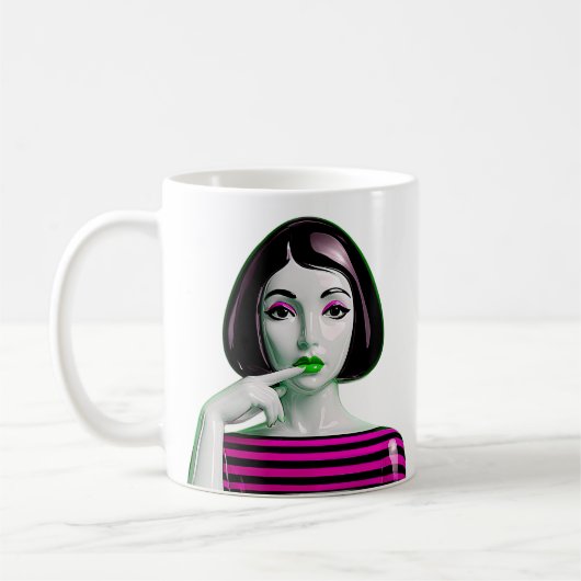 Electric Pink Muse Koffiemok (Links)