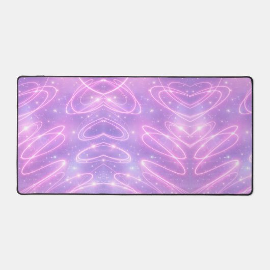 Electric pink neon scribbles AI art  Bureaumat (Voorkant)
