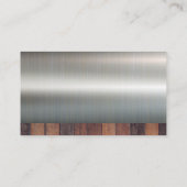 Electric Power House-logo | Hout Metaal Visitekaartje (Achterkant)