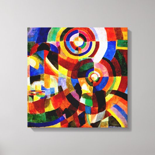Electric Prisms van Sonia Delaunay Abstracte kunst Canvas Afdruk (Voorkant)