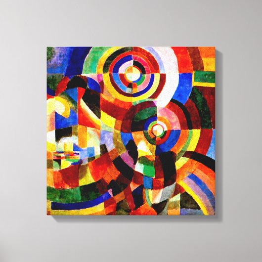 Electric Prisms van Sonia Delaunay Abstracte kunst Canvas Afdruk (Voorkant)