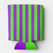 Electric Psychedelic Paarse en Harlequin Groen Blikjeskoeler (Achterkant)