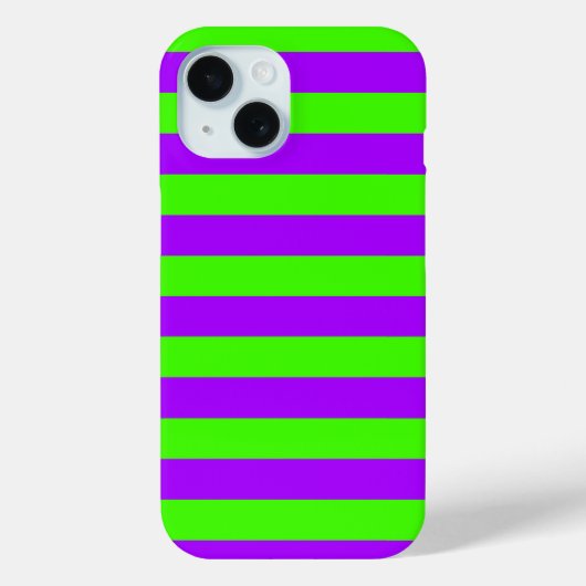 Electric Psychedelic Paarse en Harlequin Groen Case-Mate iPhone Case (Achterkant)