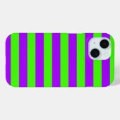 Electric Psychedelic Paarse en Harlequin Groen Case-Mate iPhone Case (Achterkant (horizontaal))