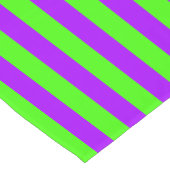 Electric Psychedelic Paarse en Harlequin Groen Korte Tafelloper (Hoek)