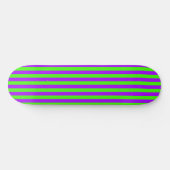 Electric Psychedelic Paarse en Harlequin Groen Persoonlijk Skateboard (Horizontaal)